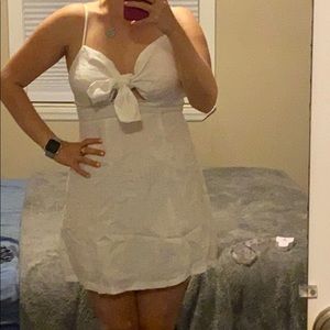 Shopbop white linen dress US L